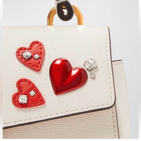 NWT-Kate Spade-Katy-Heart❤️Embellished-Small Top Handle Bag-Dust Bag-$398 - Picture 12 of 16